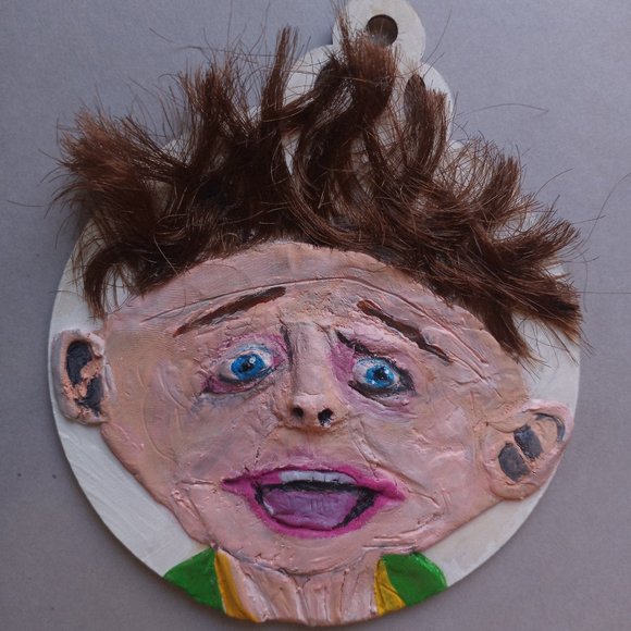 Drop Dead Fred 4 Inch Wooden Ornament - Picture 3 of 5